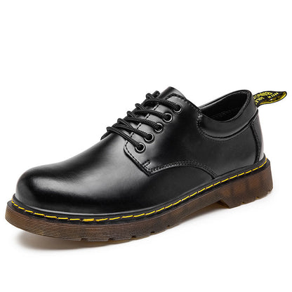 Heren Veterschoenen Casual Leer Zwarte Milo