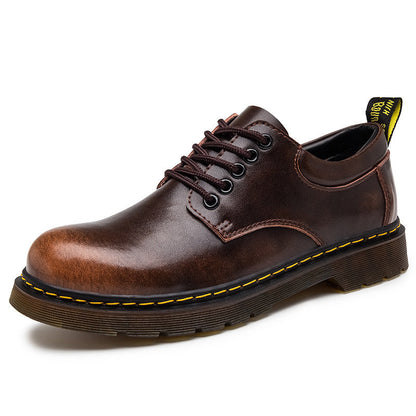 Heren Veterschoenen Casual Leer Zwarte Milo