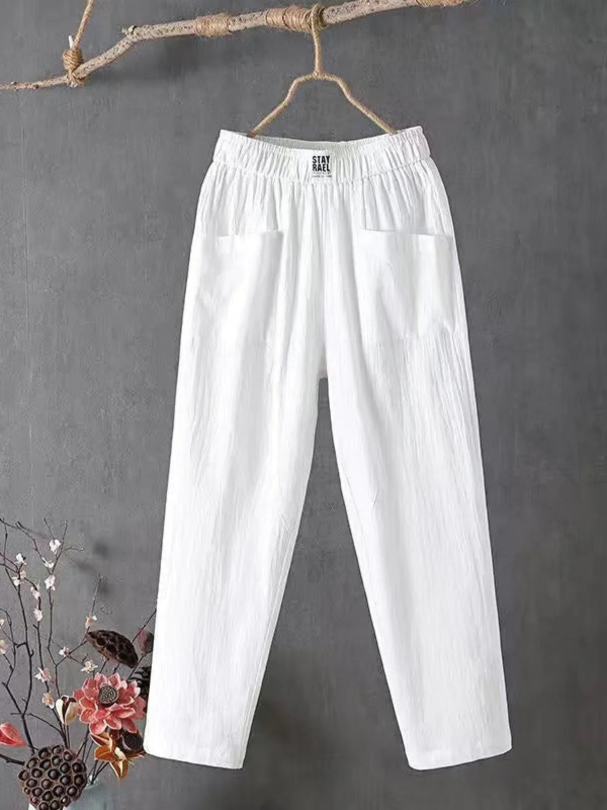 Marcella - Pantaloni da donna in lino - Altare Milano