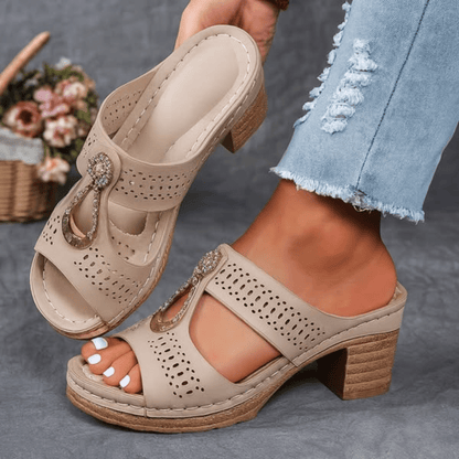 Dames Sandalen Met Hak Elegant Design