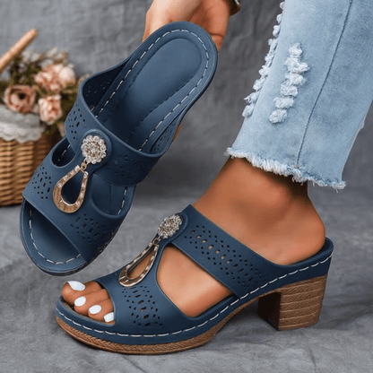 Dames Sandalen Met Hak Elegant Design