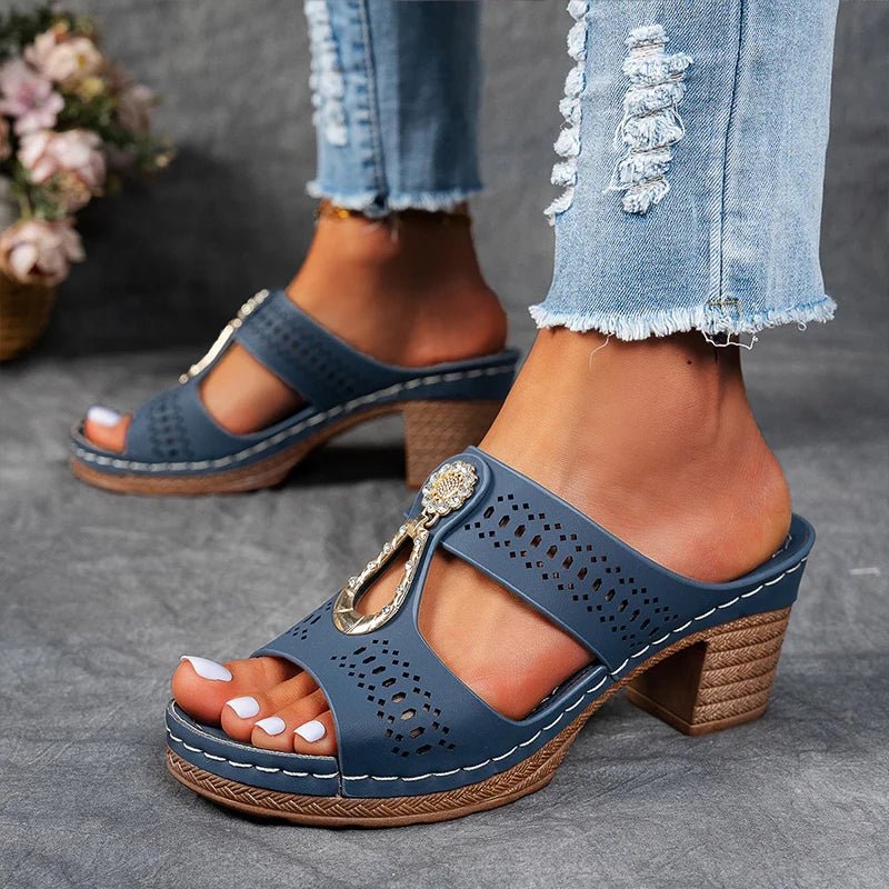 Dames Sandalen Met Hak Elegant Design