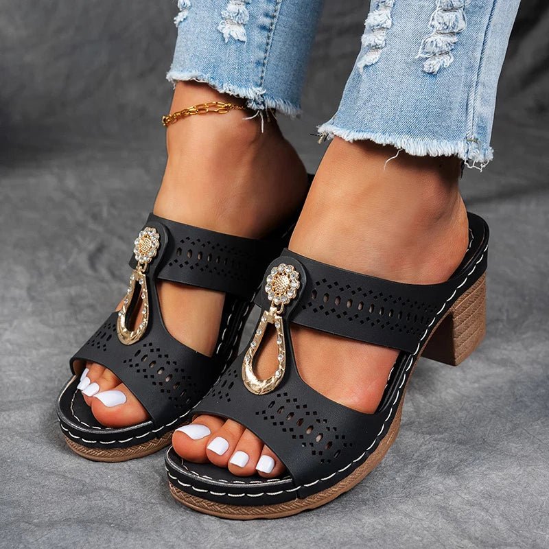Dames Sandalen Met Hak Elegant Design