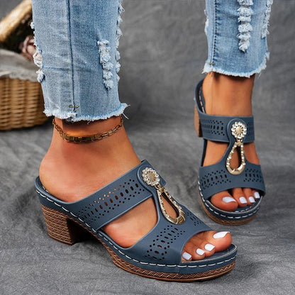 Dames Sandalen Met Hak Elegant Design