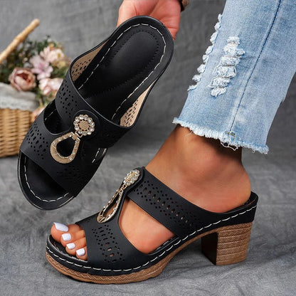 Dames Sandalen Met Hak Elegant Design