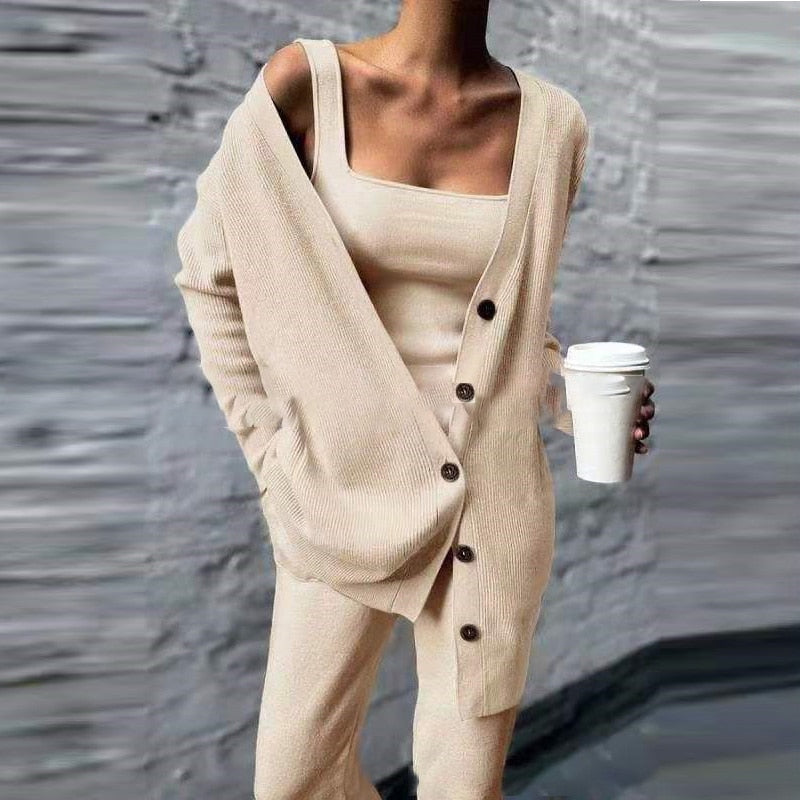 Dames Joggingset Warm Comfortabel 3-Delig - Mode Vibes