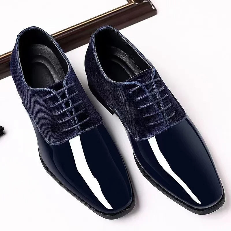 Matthijs | Grote formele lakschoenen in de kleur Zwart voor heren in stijl geschikt voor alle seizoenen.