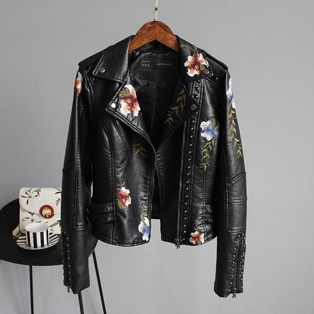 Leren Damesjas Kort Modieus Design - Mode Vibes