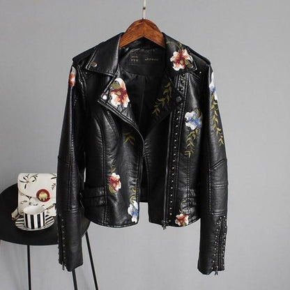 Leren Damesjas Kort Modieus Design - Mode Vibes