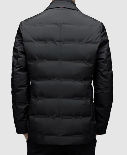 Maurits | Luxe heren gevoerde parka coat in de kleur Zwart voor heren in Outdoor stijl ideaal voor de herfst.