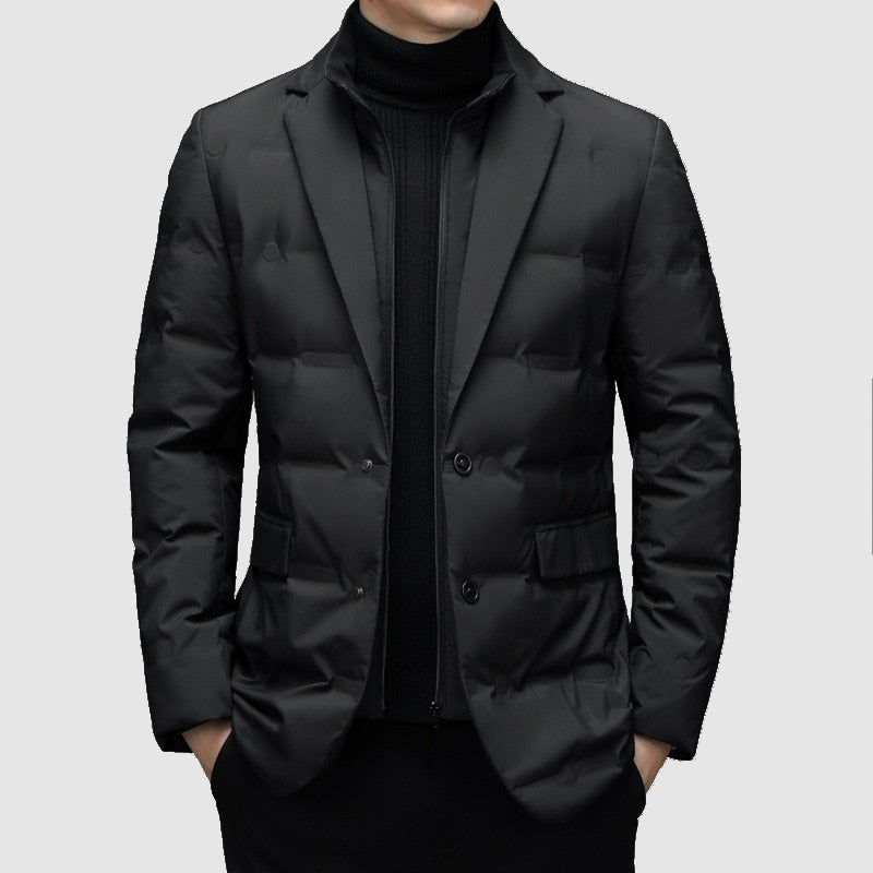Maurits | Warme Gevoerde Heren Parka Coat Luxe Model - Mode Vibes