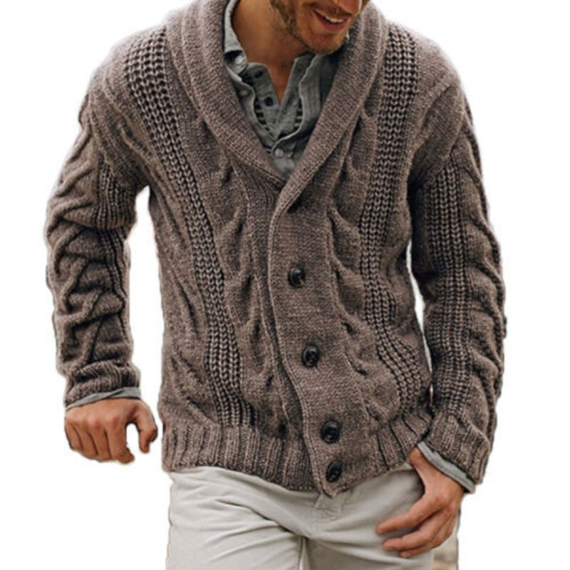 Warme Gebreide Heren Vest van Wol - Mode Vibes
