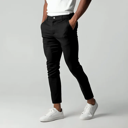 Herenslimfit Chino Broek met Stretch