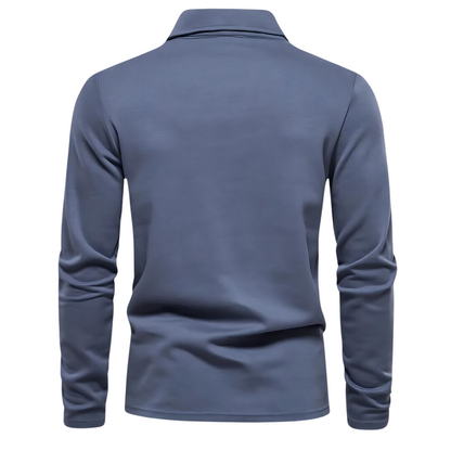 Heren Polo Shirt Lange Mouw Vince Casual Stijl