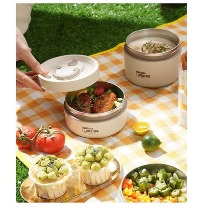 Isolatie Lunchdoos Set Met Bakjes en Fles