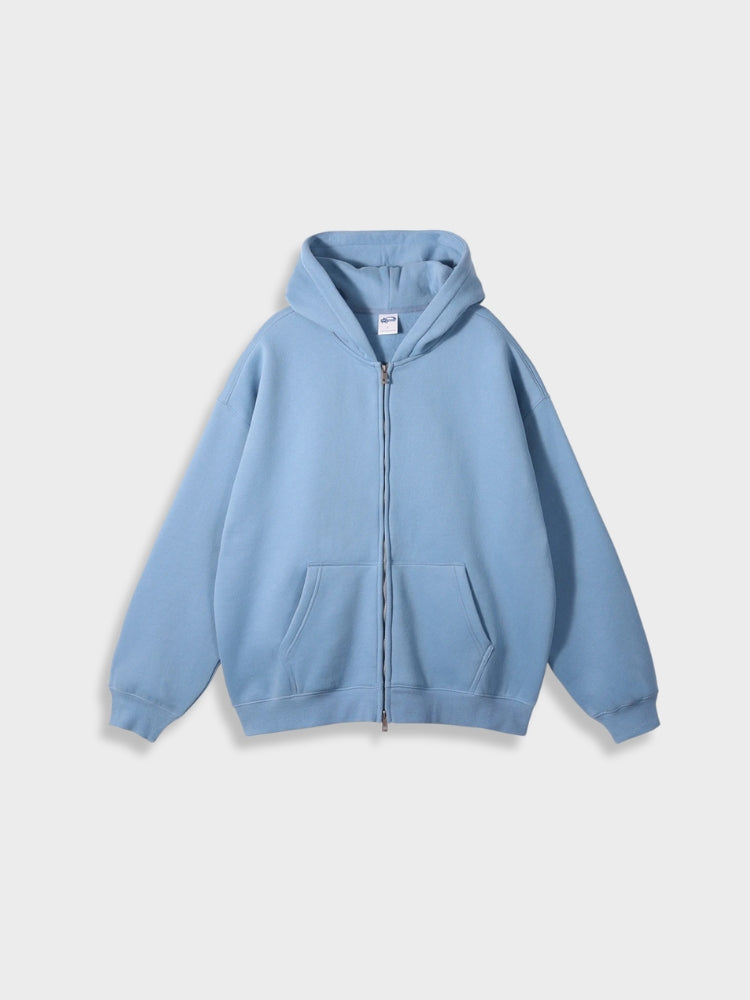 Lange Vest met Rits Oversized Stijl