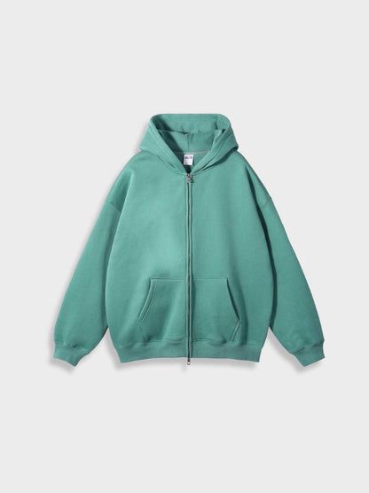 Lange Vest met Rits Oversized Stijl
