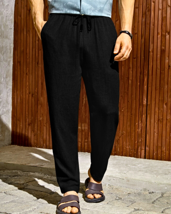 Linnen Broek voor Heren Zomerlicht Grijs Jasper - Mode Vibes