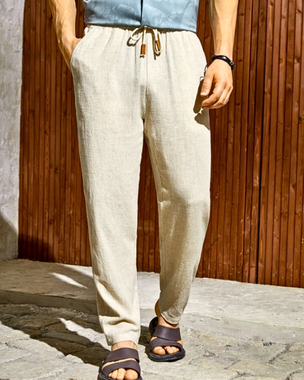 Linnen Broek voor Heren Zomerlicht Grijs Jasper