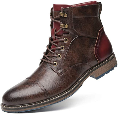 Heren Leren Boots met Rits & Veters – Robuust Design