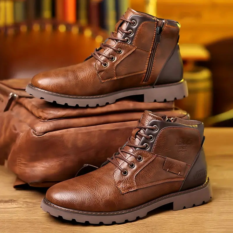 IronStep Leren Ritsboots voor Heren – Strak & Comfortabel voor Elke Dag