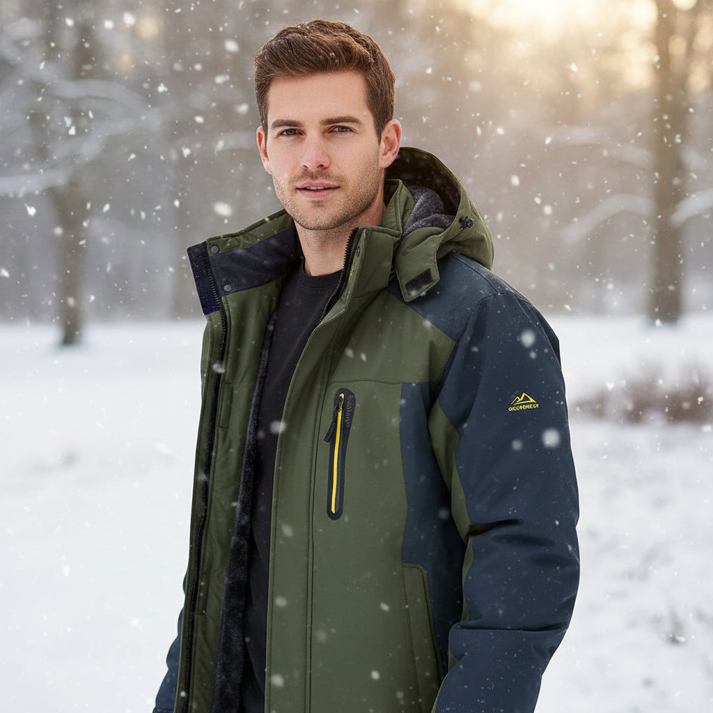 Waterdichte Heren Winterjas met Gevoerde Binnenkant - Mode Vibes