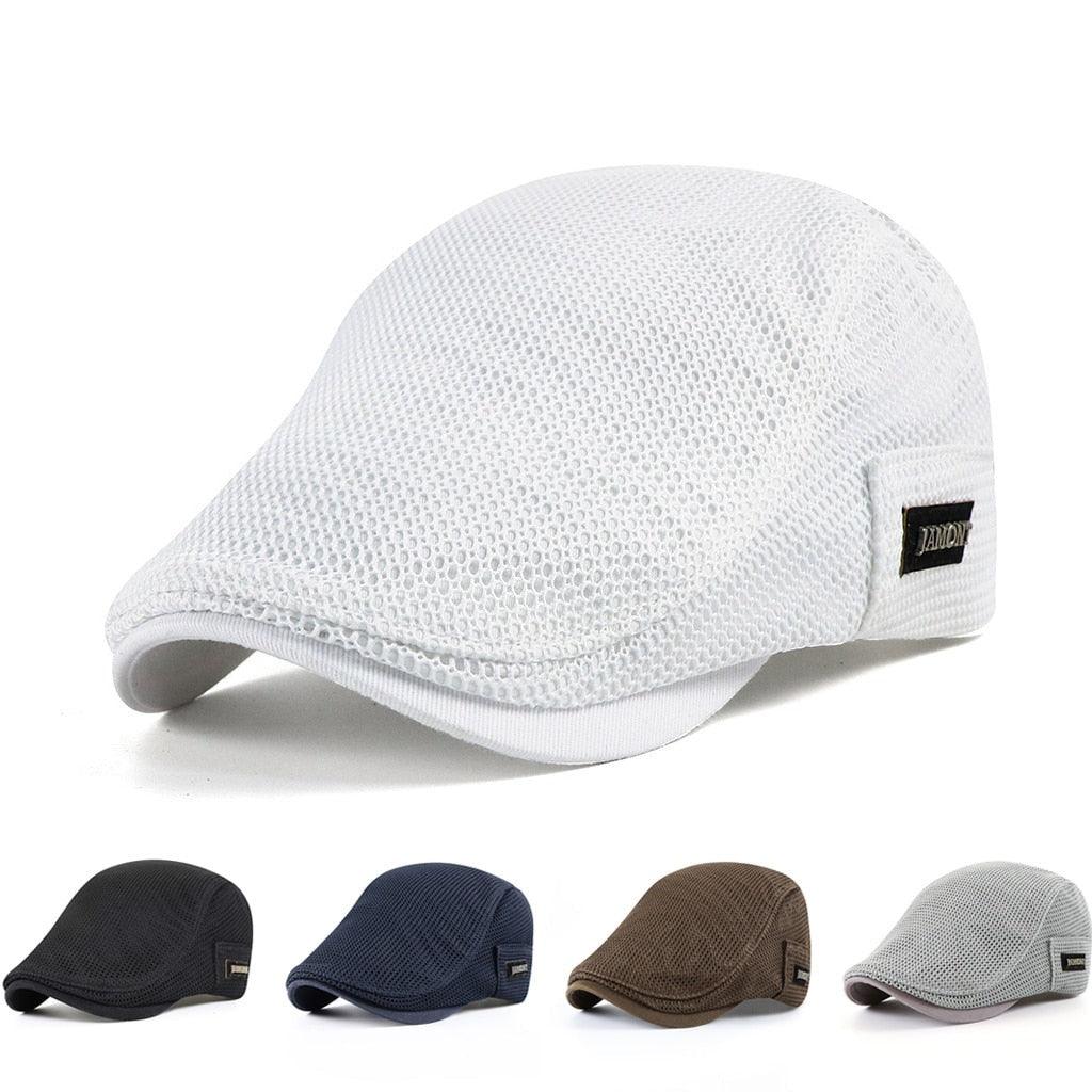 Mannen Baret Mesh Luchtig voor Zomer - Mode Vibes