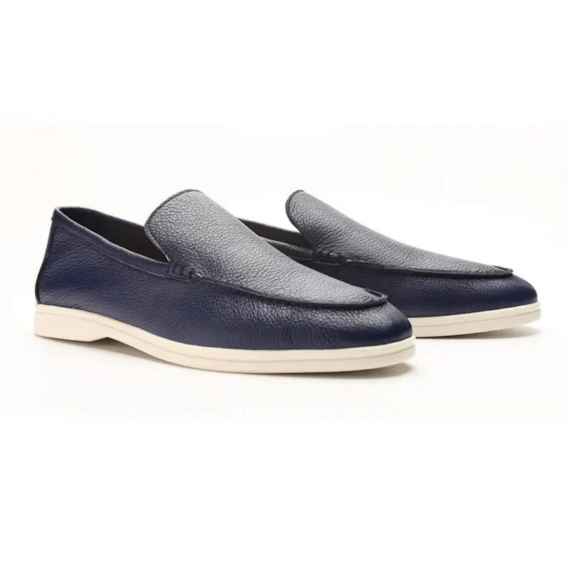 Leren Loafers van Rundhuid Leer Bruin Mex Stijl - Mode Vibes