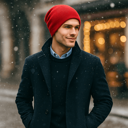 Miesten rento villapipo - EmiyoSuomi - Lämpimät pipot