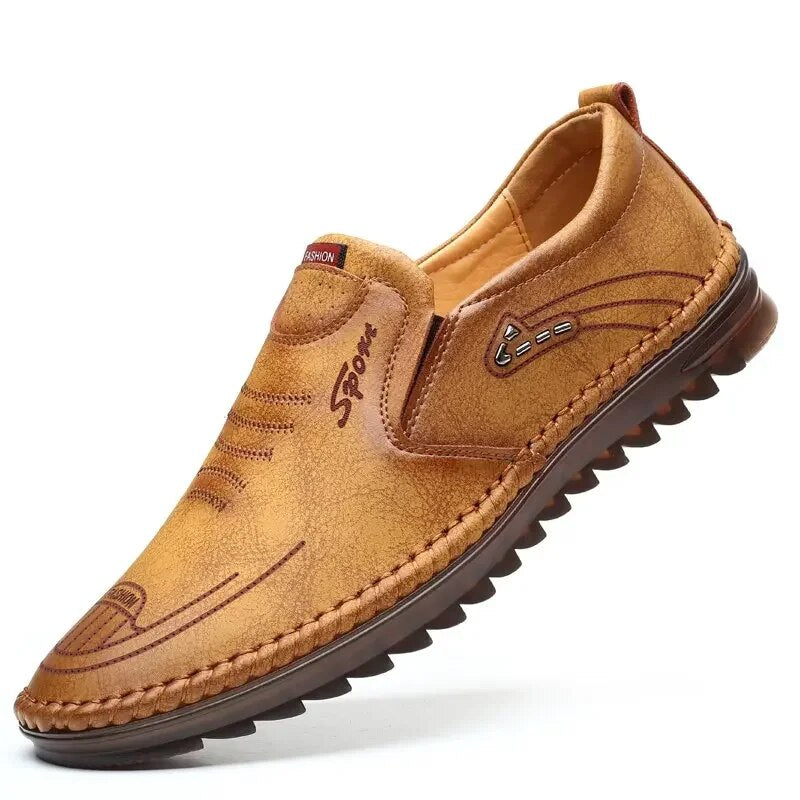 Leren Reisschoenen voor Mannen Antislip Comfortabele Schoenen - Mode Vibes