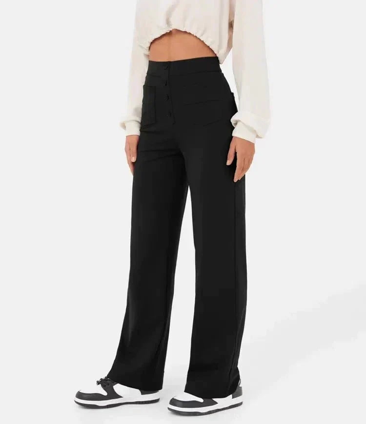 Prachtige Luna I High-Waisted Elastische Casual Broek