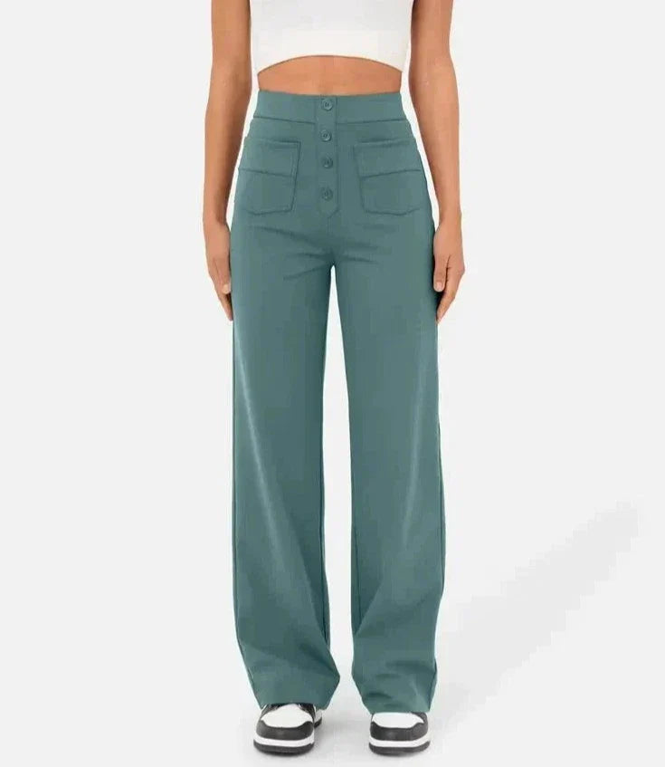 Prachtige Luna I High-Waisted Elastische Casual Broek