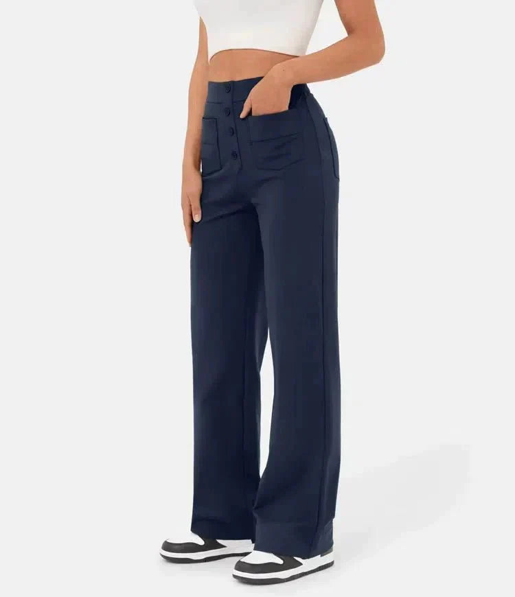 Prachtige Luna I High-Waisted Elastische Casual Broek