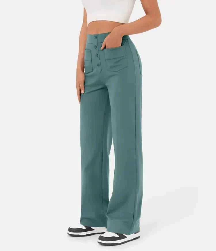 Prachtige Luna I High-Waisted Elastische Casual Broek
