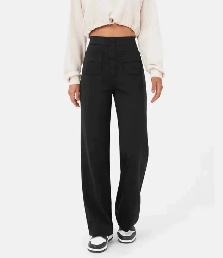 Prachtige Luna I High-Waisted Elastische Casual Broek