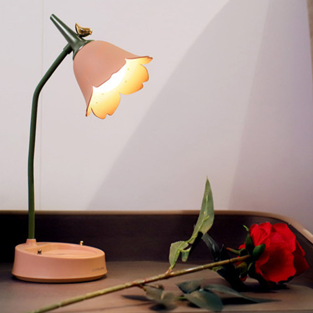 Bloemvormige Bureaulamp met Dimbare LED Verlichting