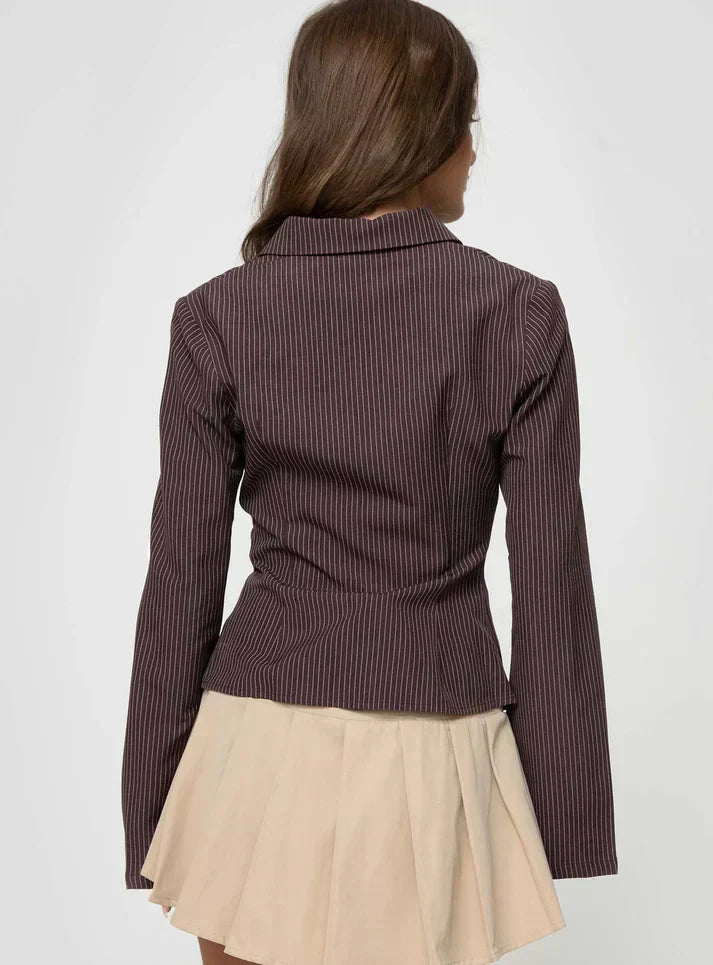 Vrouwelijke Blouse met Wijde Mouwen Getailleerd