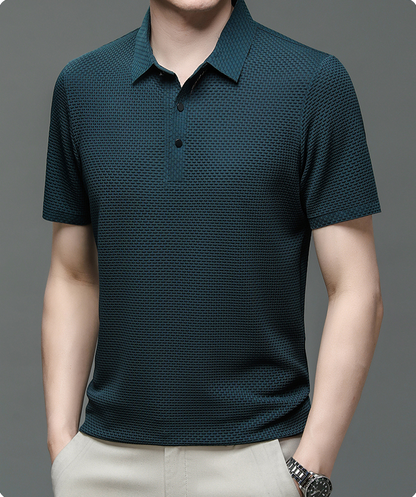 Heren Polo Shirt Ademend Mesh Matteo