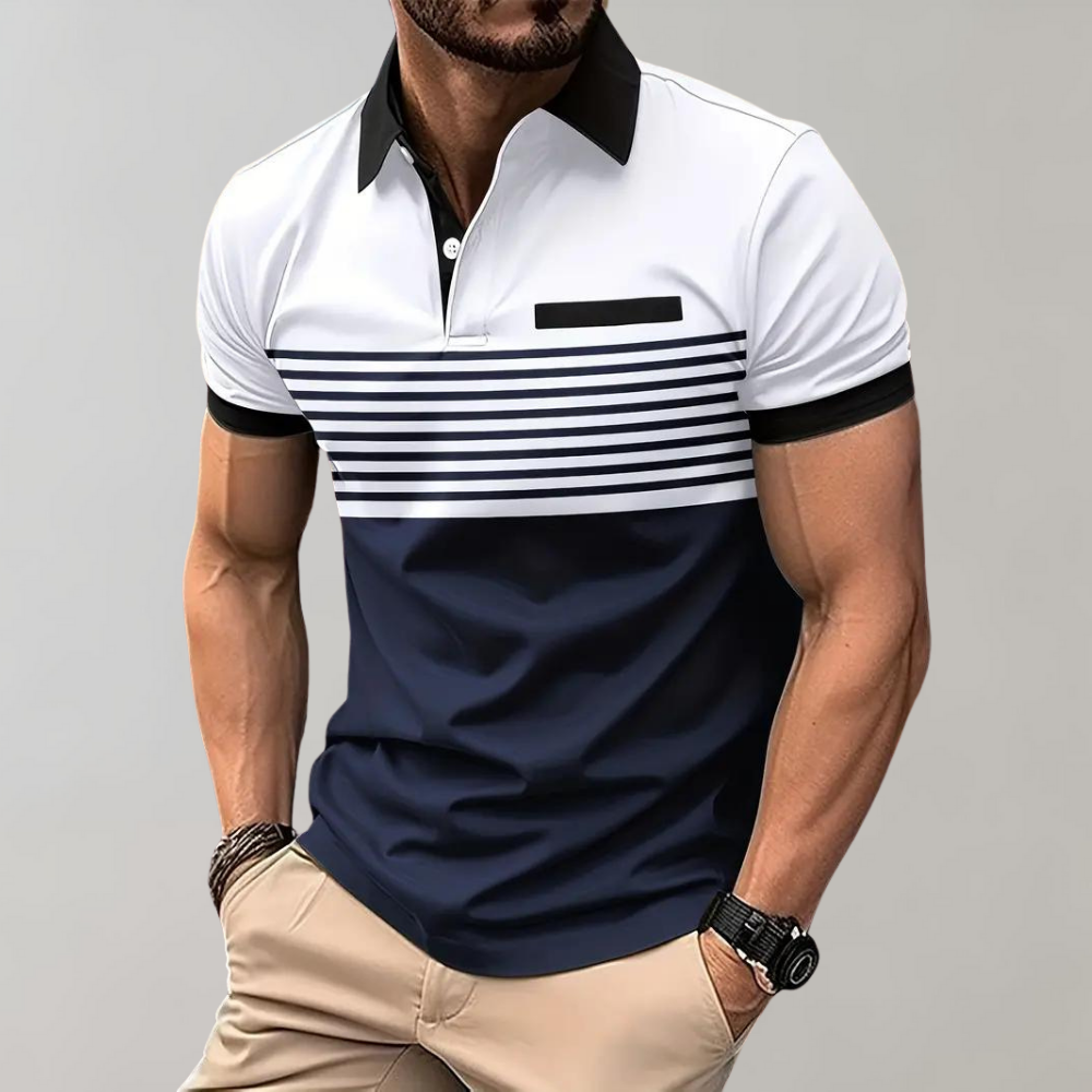 Desiderius – Moderne Zachte Zomer Poloshirt voor Heren
