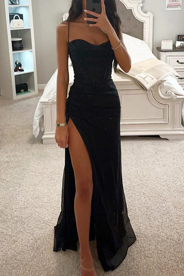 Glitterjurk Met Luxe Details en Mooie Pasvorm