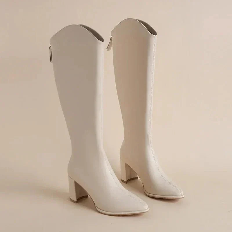 Adeline | Stivali Alti Donna Eleganti con Punta Appuntita per Look Casual e Formale 5
