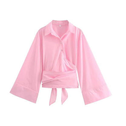 Charissa – Kimono Blouse met Brede Strikceintuur