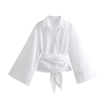 Charissa – Kimono Blouse met Brede Strikceintuur