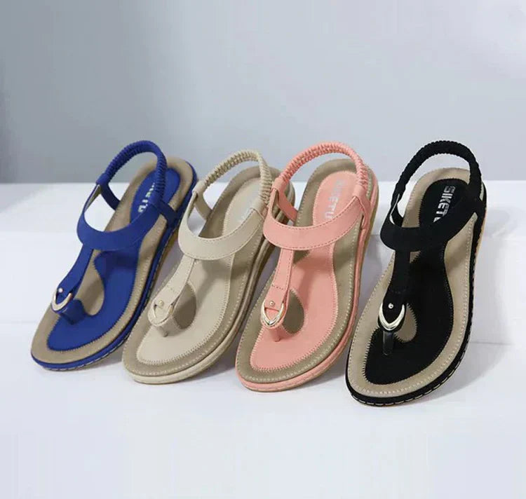 Dames Zomersandalen Lichte Platte Comfortabele Elodie
