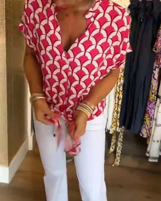 Miley – Dames Blouse met Print en Luchtige Pasvorm
