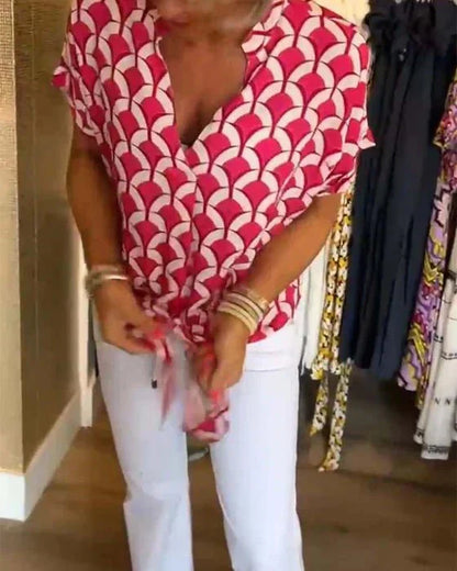 Miley – Dames Blouse met Print en Luchtige Pasvorm