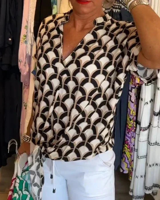 Miley – Dames Blouse met Print en Luchtige Pasvorm