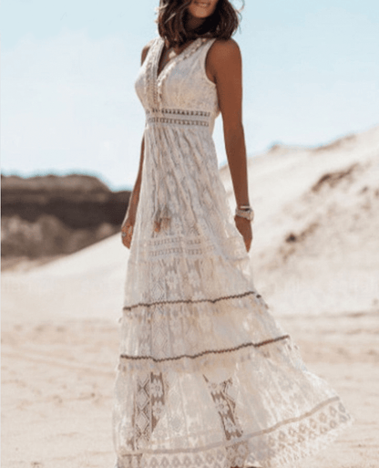 Paige Boho-Spitzenkleid