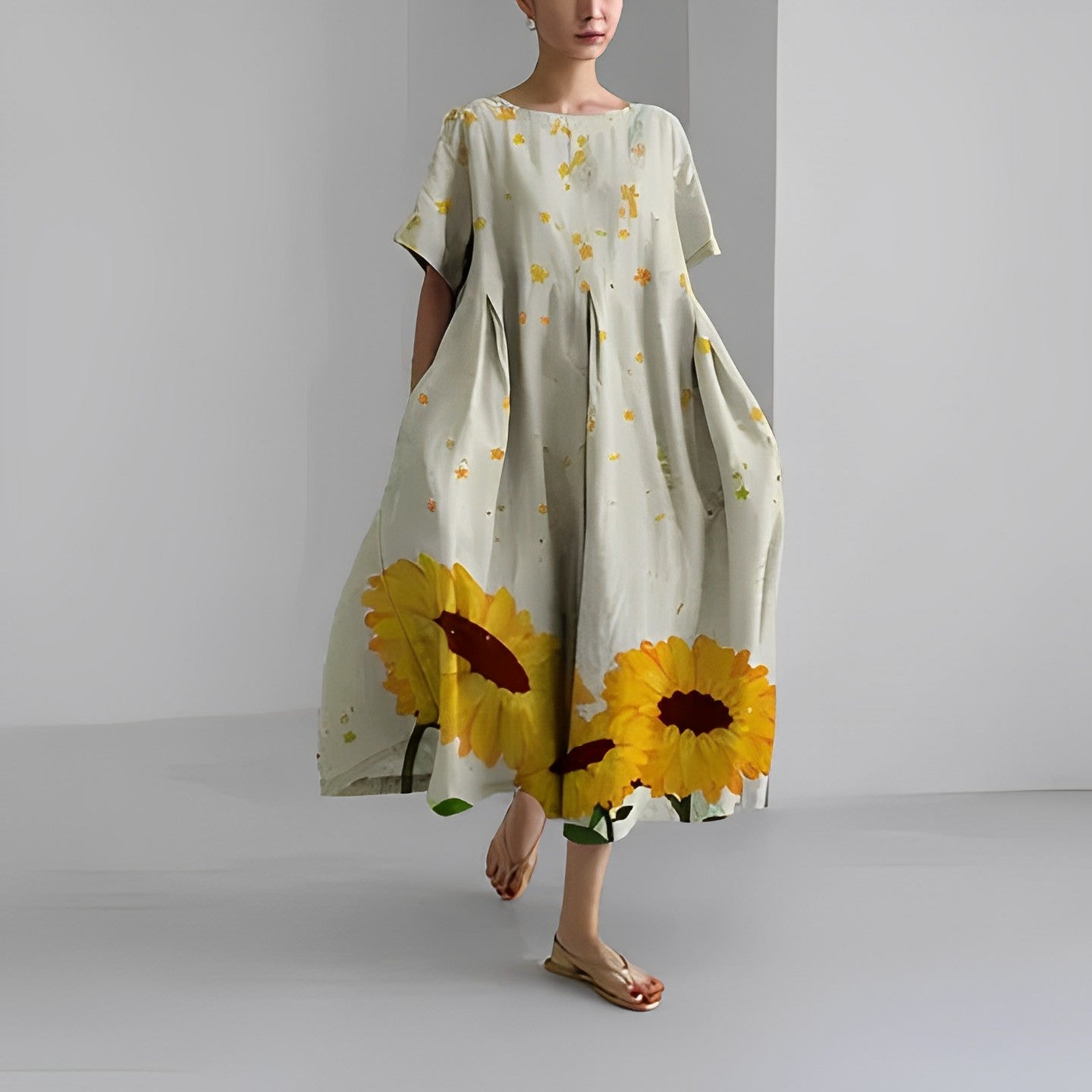 Ronja Lose Bedrucktes Kleid