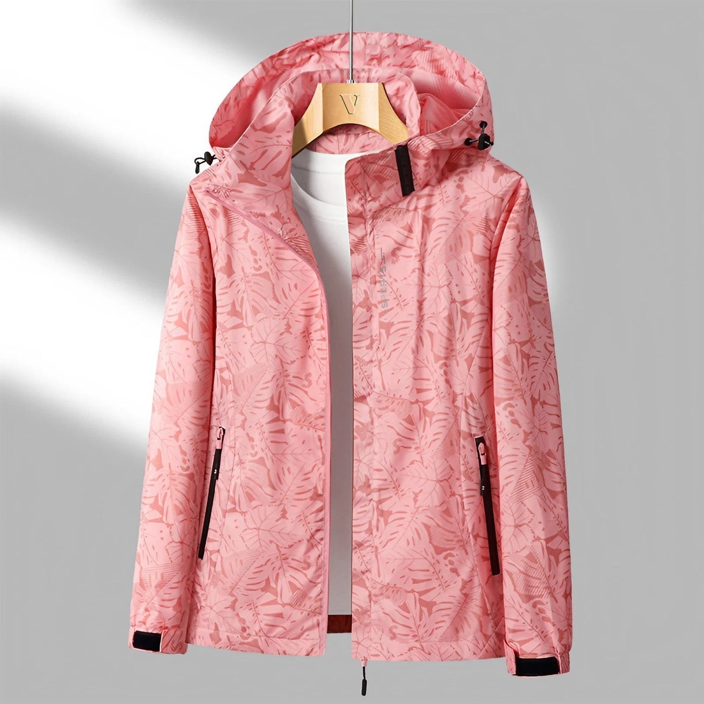 Dames Hooded Jacket Waterdicht Ritsjas Modern Design